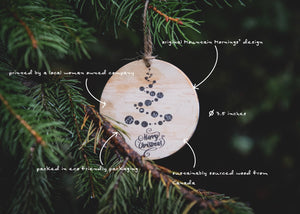 Christmas Tree Wood Ornament - Mountain Mornings -