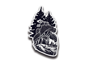 Forest Heart Sticker - Mountain Mornings - Sticker