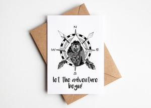 Let the Adventure Begin! Greeting Card - Mountain Mornings - Greeting Card