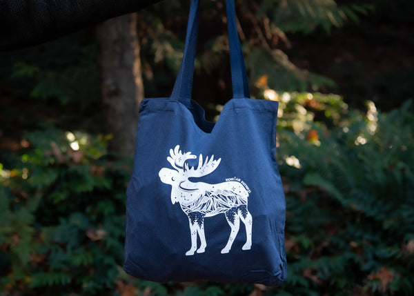 Eco Friendly Reusable Tote Bag, Moose