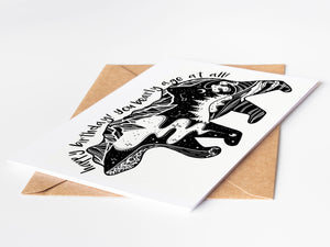 Happy Birthday,You Bearly Age at All!; Greeting Card