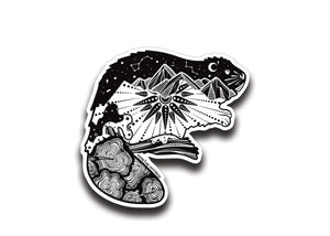 Beaver Sticker - Mountain Mornings - Sticker