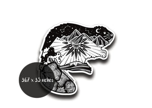 Beaver Sticker - Mountain Mornings - Sticker