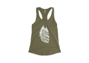 Forest Heart, Women's Tank Top - Mountain Mornings - Tank Top
