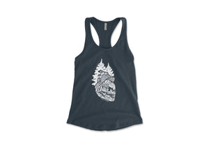 Forest Heart, Women's Tank Top - Mountain Mornings - Tank Top