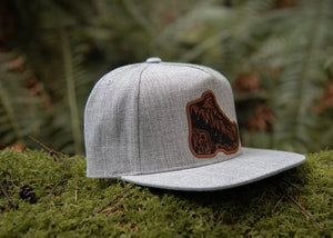 Hiking Boot Flat Bill Hat - Mountain Mornings - Hat