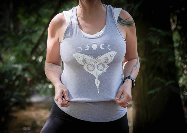 Luna Moth, Women's Tank Top - Mountain Mornings - Tank Top