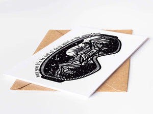 May Your Life Be Full of Days Spent in the Mountains; Greeting Card featuring original illustration inspired by Pacific Northwest.