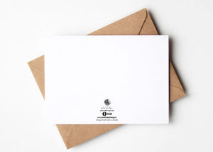 May Your Life Be Full of Days Spent in the Mountains; Greeting Card back with kraft envelope.