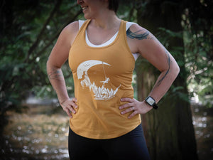 Moon and Climber, Women's Tank Top - Mountain Mornings - Tank Top