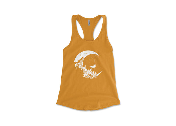 Moon and Climber, Women's Tank Top - Mountain Mornings - Tank Top