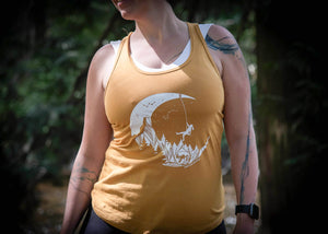 Moon and Climber, Women's Tank Top - Mountain Mornings - Tank Top