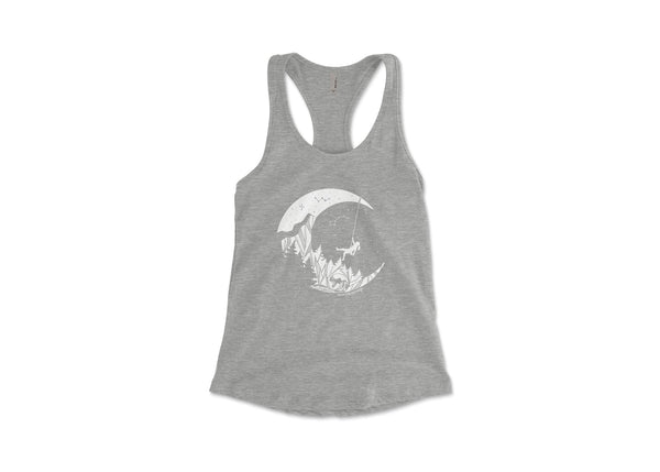 Moon and Climber, Women's Tank Top - Mountain Mornings - Tank Top