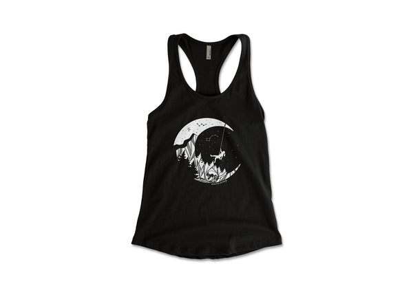 Moon and Climber, Women's Tank Top - Mountain Mornings - Tank Top