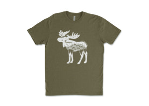 Moose, Unisex Tee - Mountain Mornings - T-Shirt