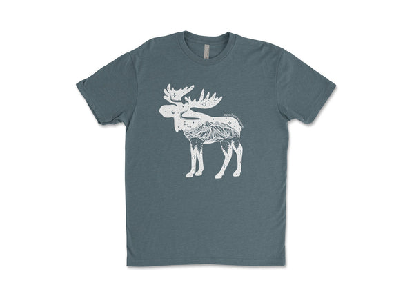 Moose, Unisex Tee - Mountain Mornings - T-Shirt