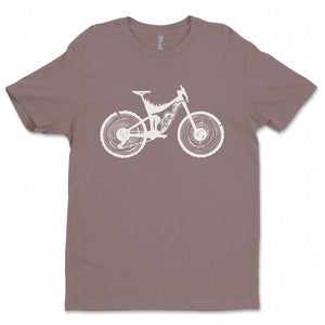 Mountain Bike, Unisex T-shirt, Responsibly Made featuring outdoor illustrations on premium apparel.