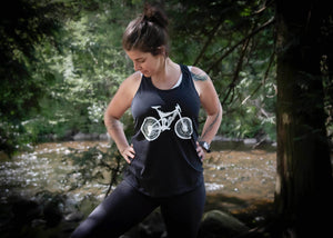 Mountain Bike, Women's Tank Top - Mountain Mornings - Tank Top