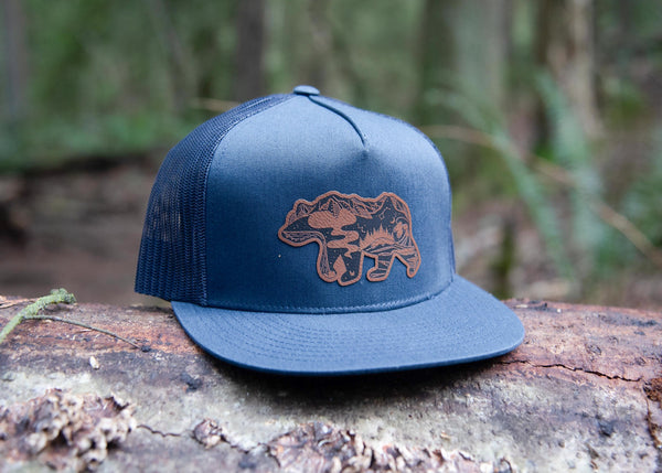 Roaming Bear Flat Bill Hat - Mountain Mornings - Hat