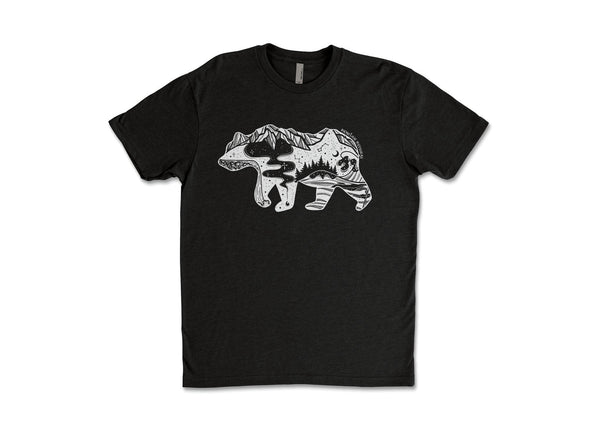 Roaming Bear, Unisex Tee - Mountain Mornings - T-Shirt