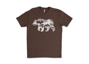 Roaming Bear, Unisex Tee - Mountain Mornings - T-Shirt