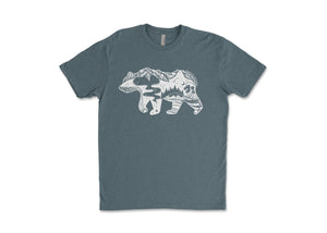Roaming Bear, Unisex Tee - Mountain Mornings - T-Shirt