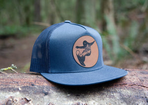 Snowboarder Flat Bill Hat - Mountain Mornings - Hat