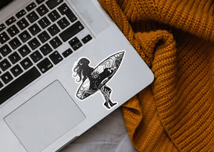 Surfer Sticker - Mountain Mornings - Sticker