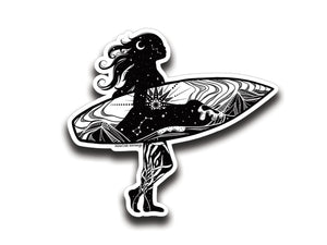 Surfer Sticker - Mountain Mornings - Sticker