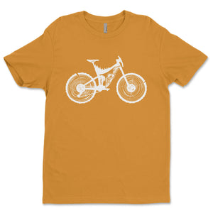 Mountain Bike, Unisex T-shirt, Responsibly Made with outdoor illustrations on a soft, eco-friendly fabric.