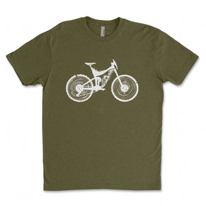Mountain Bike, Unisex T-shirt, Responsibly Made featuring outdoor illustrations on a soft, eco-friendly fabric.