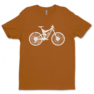 Mountain Bike, Unisex T-shirt, Responsibly Made featuring outdoor illustrations on an eco-friendly t-shirt.