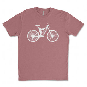 Mountain Bike, Unisex T-shirt, Responsibly Made, featuring outdoor illustrations on eco-friendly fabric.