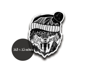 Winter Bear Sticker - Mountain Mornings - Sticker