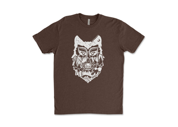 Wolf, Unisex Tee - Mountain Mornings - T-Shirt