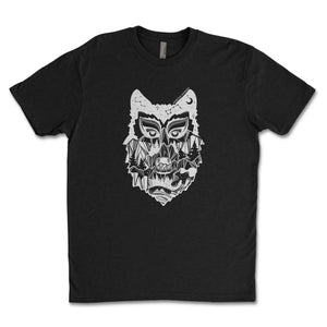 Wolf, Unisex T-shirt, Responsibly Made with outdoor illustrations inspired by nature.