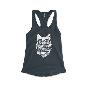 Wolf, Women's Tank Top - Mountain Mornings - Tank Top
