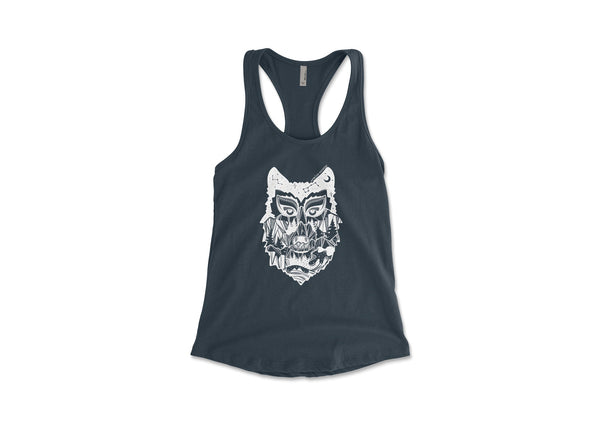 Wolf, Women's Tank Top - Mountain Mornings - Tank Top