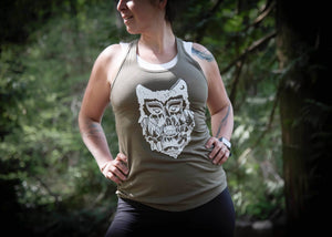 Wolf, Women's Tank Top - Mountain Mornings - Tank Top