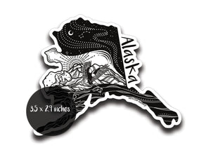 Alaska Sticker - Mountain Mornings - Sticker