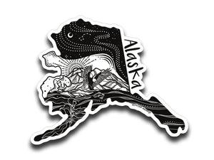 Alaska Sticker - Mountain Mornings - Sticker