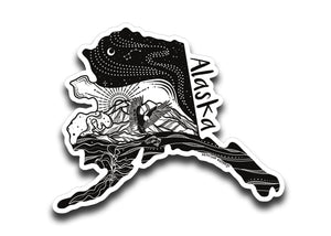 Alaska Sticker - Mountain Mornings - Sticker