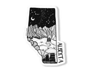 Alberta Sticker - Mountain Mornings - Sticker