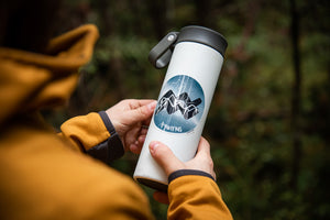 Aquarius Zodiac Sign Sticker - Mountain Mornings - Sticker