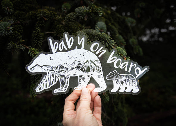 Baby on Board Car Decal - Mountain Mornings - Decal