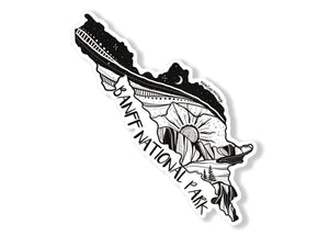 Banff National Park Sticker - Mountain Mornings - Sticker