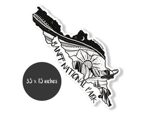 Banff National Park Sticker - Mountain Mornings - Sticker