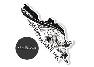 Banff National Park Sticker - Mountain Mornings - Sticker