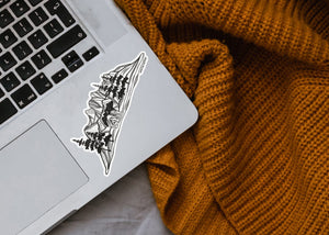 Bear and Mountain Sticker - Mountain Mornings - Sticker
