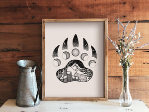 Bear Claw Print - Mountain Mornings - Prints